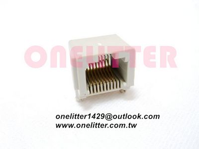 2186C 電話插座10P8C(90度)